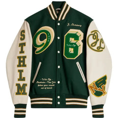 Golden Bear Green Wool Varsity Jacket