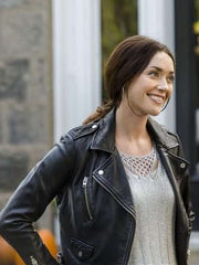 Abigail Pershing Good Witch S02 Black Leather Jacket