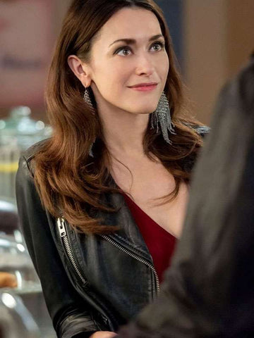 Abigail Pershing Good Witch S02 Black Leather Jacket