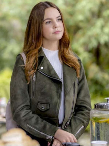 Grace Russell Good Witch S04 Green Leather Jacket