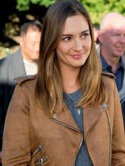 Joy Harper Good Witch S06 Brown Leather Jacket