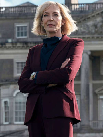 Grace Penn The Diplomat S02 Maroon Blazer