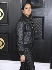 Grammys Awards 2023 Helen Lasichanh Black Tracksuit