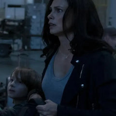 Greenland Migration Morena Baccarin Black Jacket