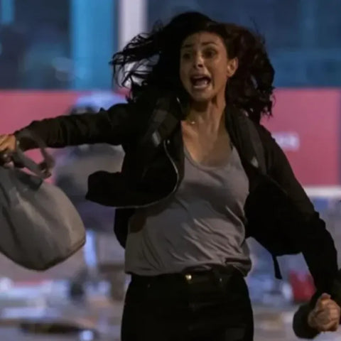 Greenland Migration Morena Baccarin Black Jacket