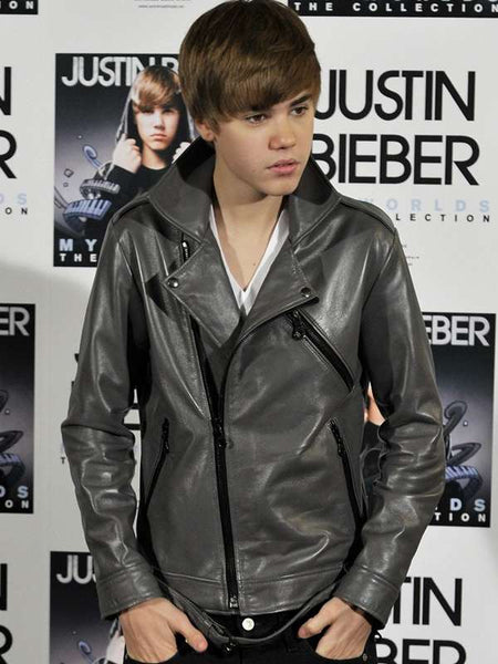 My Worlds The Collection Justin Bieber Leather Jacket