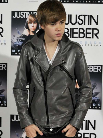 My Worlds The Collection Justin Bieber Leather Jacket