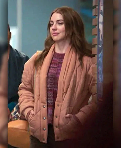 Greys Anatomy S21 Adelaide Kane Quilted Jacket