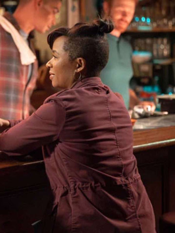 Grey’s Anatomy S21 Alexis Floyd Maroon Jacket