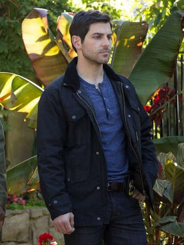 David Giuntoli Grimm S05 Black Jacket