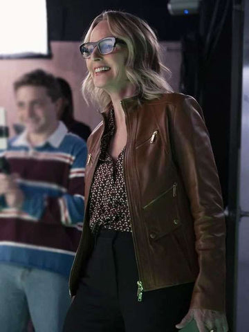 Winnie Landell Hacks S04 Brown Leather Jacket