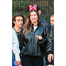 Hailey Bieber Black Genuine Leather Jacket