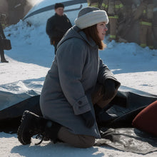 Haley Bennett The Last Frontier Grey Coat