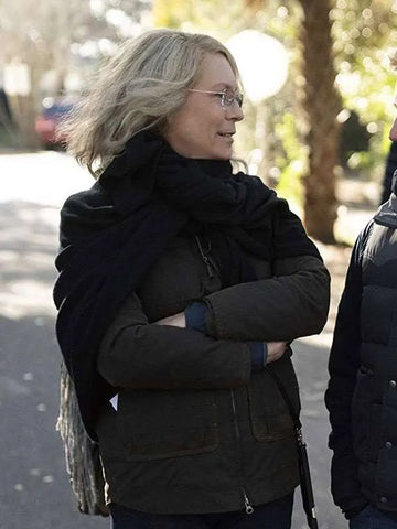Halloween Jamie Lee Curtis Grayish Black Cotton Jacket