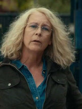 Halloween Jamie Lee Curtis Grayish Black Cotton Jacket
