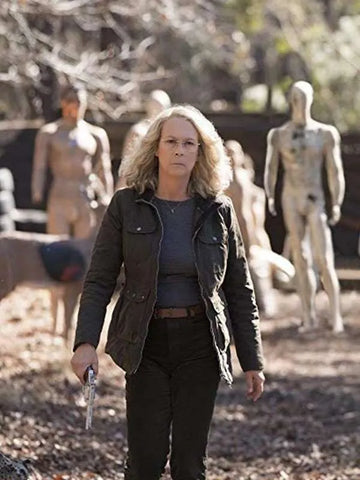 Halloween Jamie Lee Curtis Grayish Black Cotton Jacket