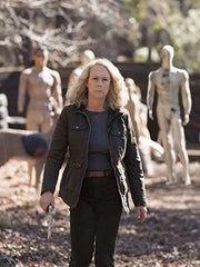 Halloween Jamie Lee Curtis Grayish Black Cotton Jacket