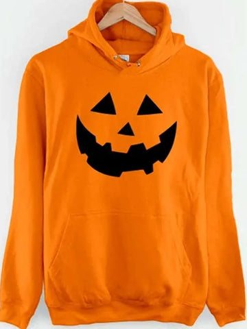 Halloween Orange Pumpkin Hoodie