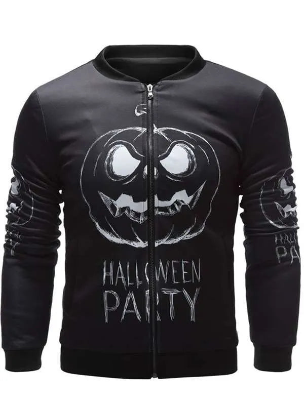 Halloween Party Black Bomber Jacket