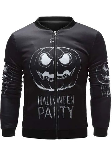 Halloween Party Black Bomber Jacket