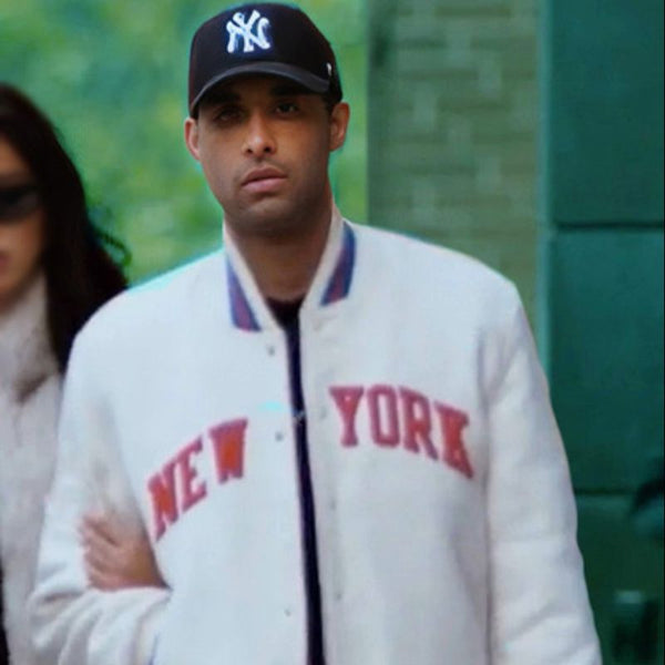 Hamid Antonio Castro Lake George White Varsity Jacket