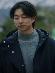 The Trunk Gong Yoo Blue Hooded Coat