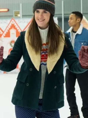 Mary Holland Happiest Season Green Peacoat