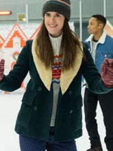 Mary Holland Happiest Season Green Peacoat