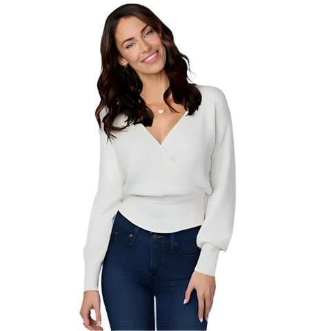 Jessica Lowndes Happy Howlidays White Cardigan