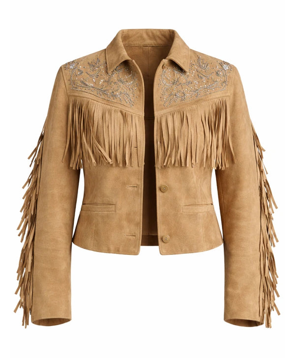Heaven from Belfast Booker’s Suede Fringe Jacket