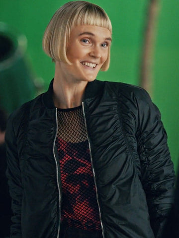 Geek Girl S01 Betty Black Bomber Jacket