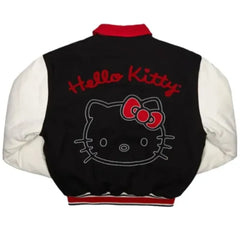 Hello Kitty Dumbgood Black Varsity Jacket