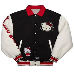 Hello Kitty Dumbgood Black Varsity Jacket