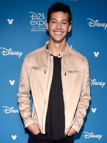 High School Musical Movie Matt Cornett Cafe Racer Leather Jacket