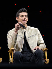 High School Musical Movie Matt Cornett Cafe Racer Leather Jacket