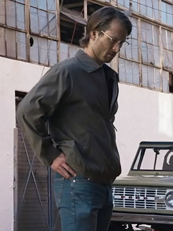 Hit Man 2024 Glen Powell Gray Jacket