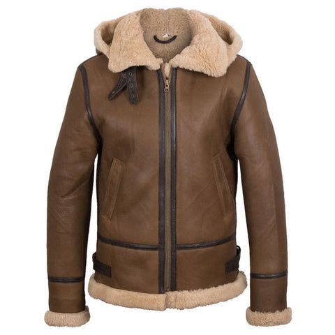Holly Ladies Shearling Jacket Women with Hood