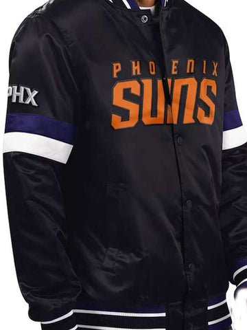 Phoenix Suns Black Bomber Jacket