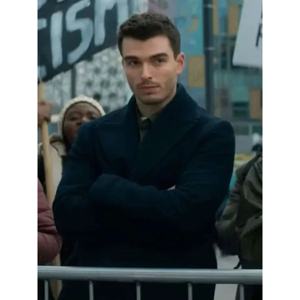 Corey Mylchreest Hostage 2025 Black Coat