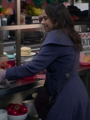 Lacey Chabert Hot Frosty 2024 Blue Coat