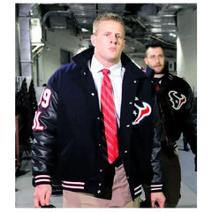 JJ Watt Houston Texans Black Varsity Jacket