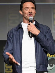 Hugh Jackman Comic-Con 2024 Blue Jacket