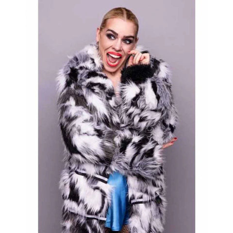 Suzie Pickles I Hate Suzie White Fur Coat