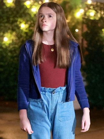 IF 2024 Cailey Fleming Blue Hooded Jacket