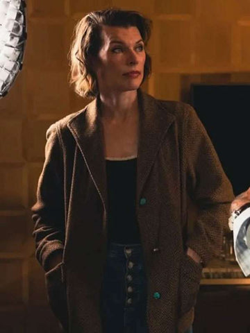 Milla Jovovich In the Lost Lands Brown Coat