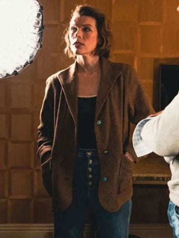 Milla Jovovich In the Lost Lands Brown Coat
