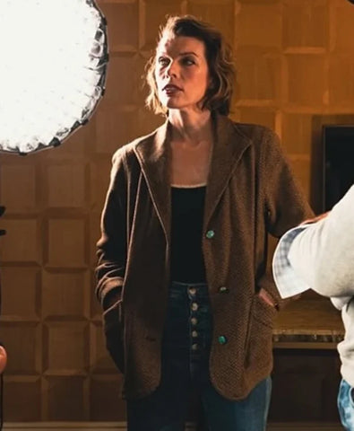 In the Lost Lands Milla Jovovich Brown Blazer