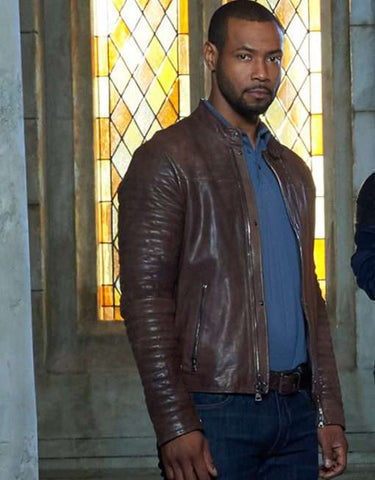 Shadowhunters Isaiah Mustafa Brown Leather Jacket