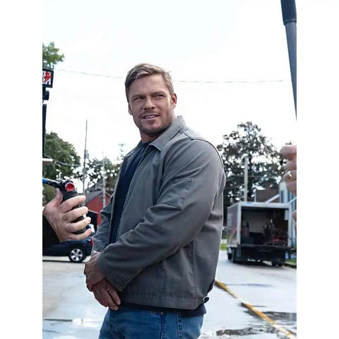 Jack Reacher Reacher S02 Grey Cotton Jacket