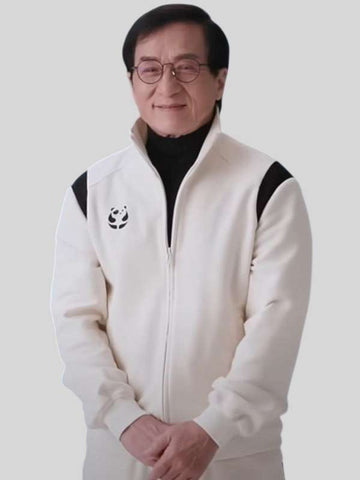 Karate Kid Legends 2025 Jackie Chan White Bomber Jacket